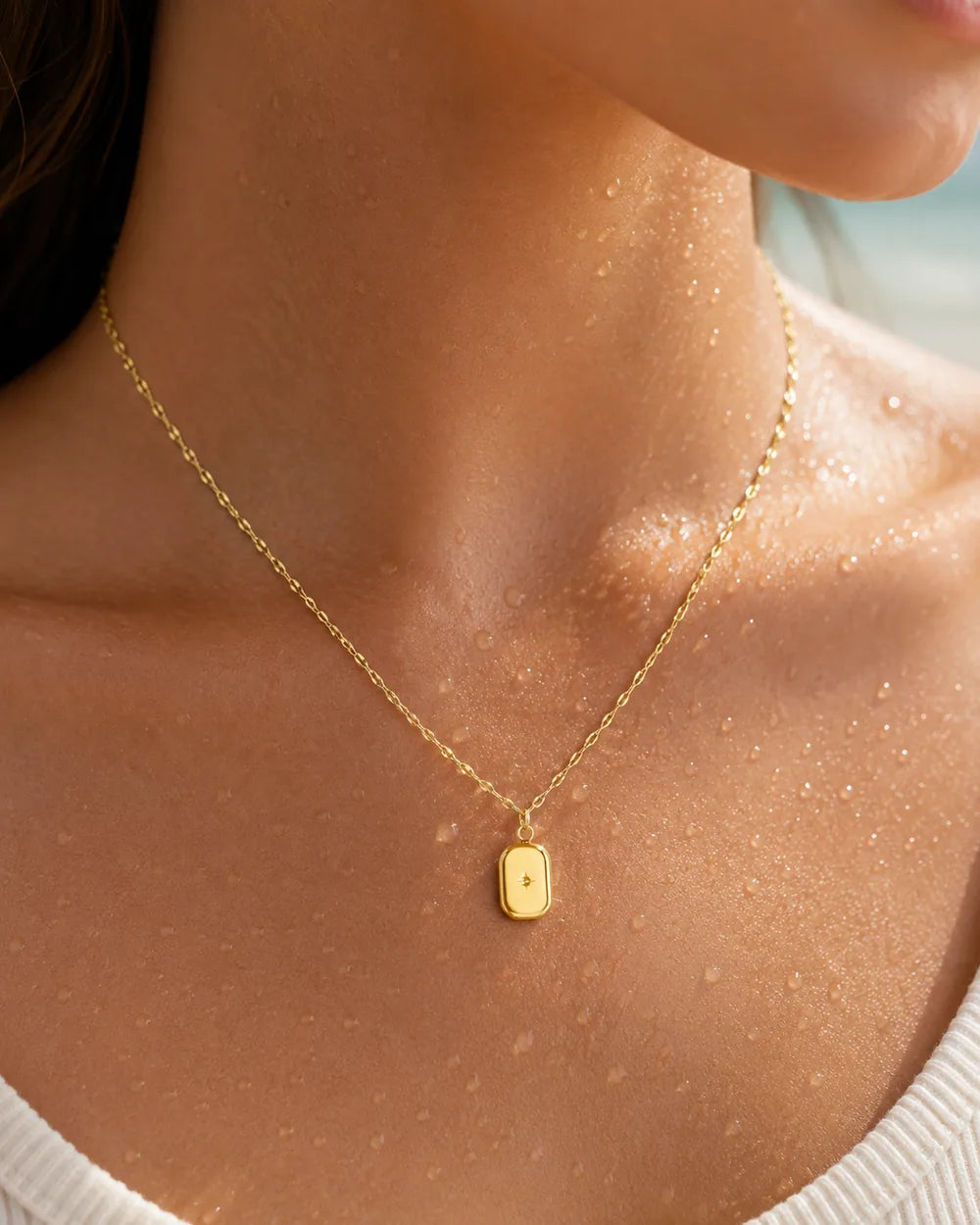 Zalaya Signature Tag Necklace