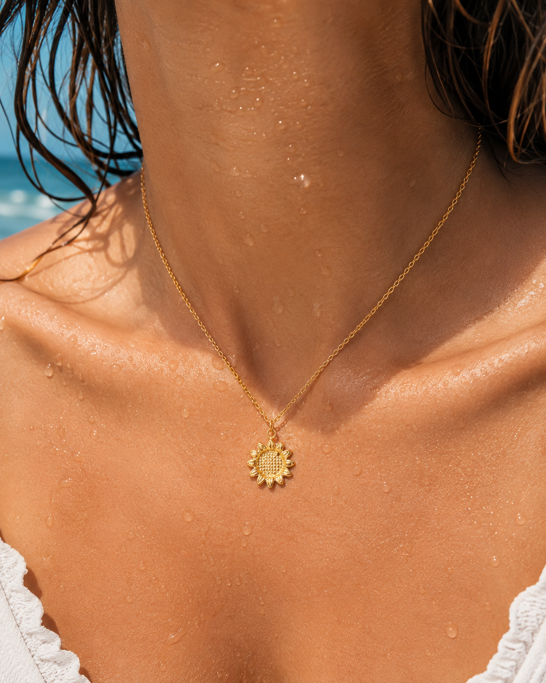 Zalaya Sunflower Necklace