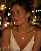 Zalaya Sunburst Coin Necklace