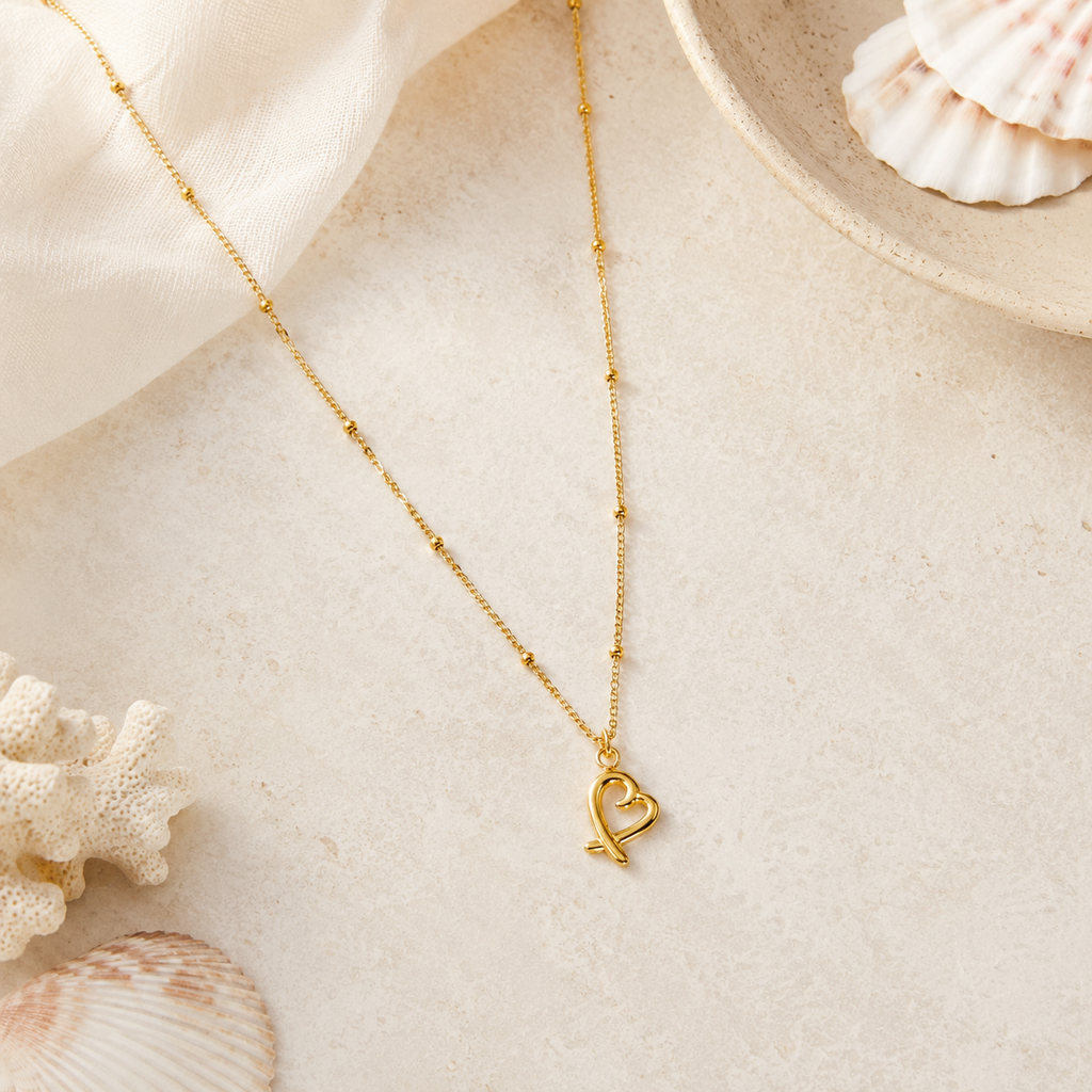 Zalaya Linked Heart Necklace