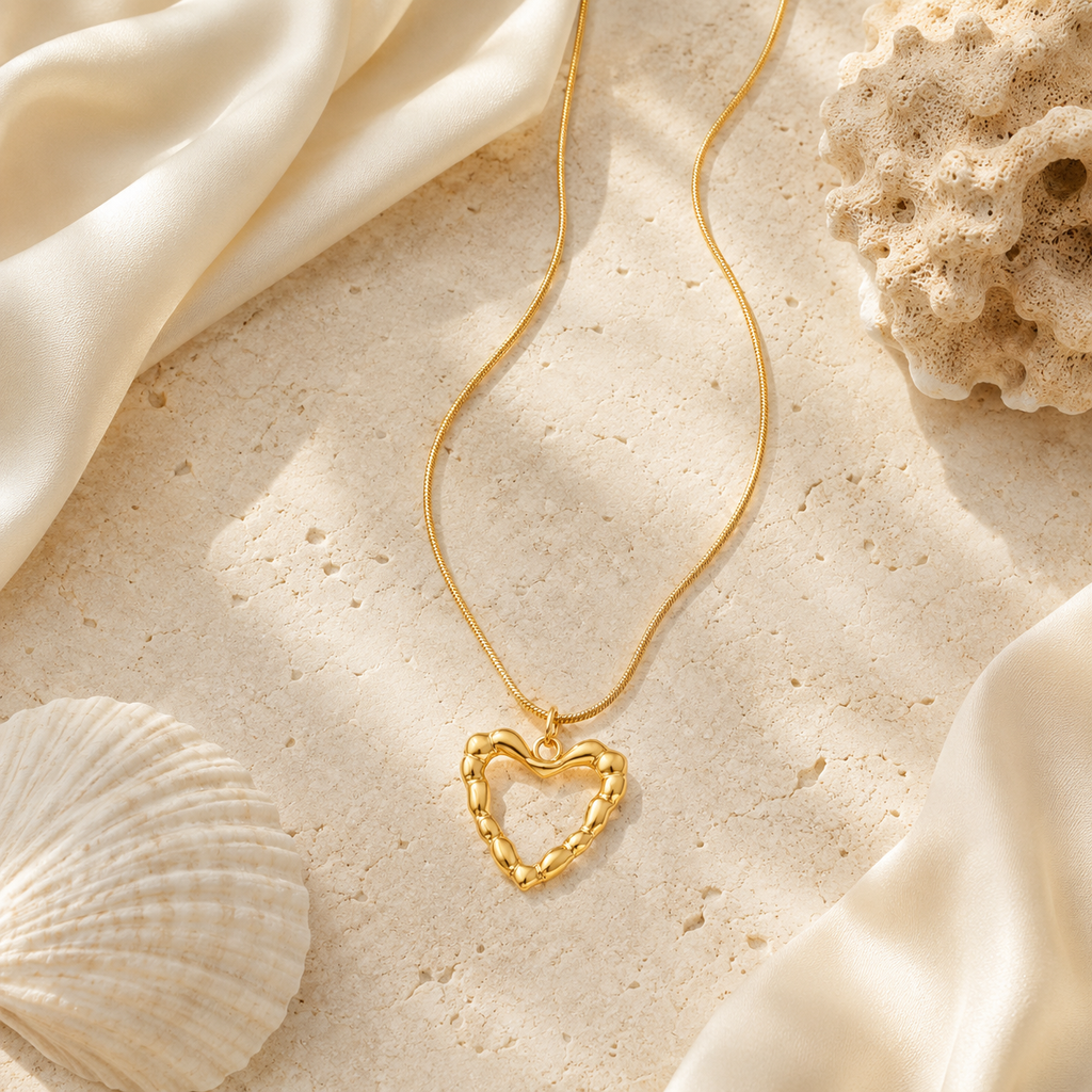 Zalaya Bamboo Heart Necklace