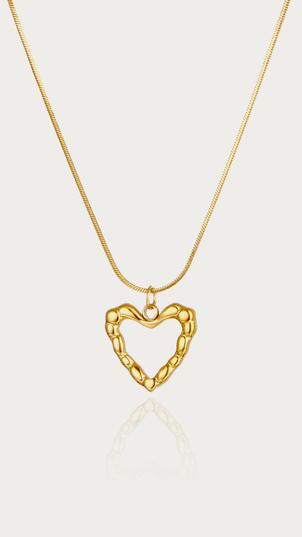 Bamboo Heart Necklace