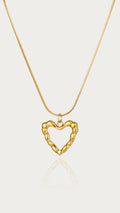 Bamboo Heart Necklace
