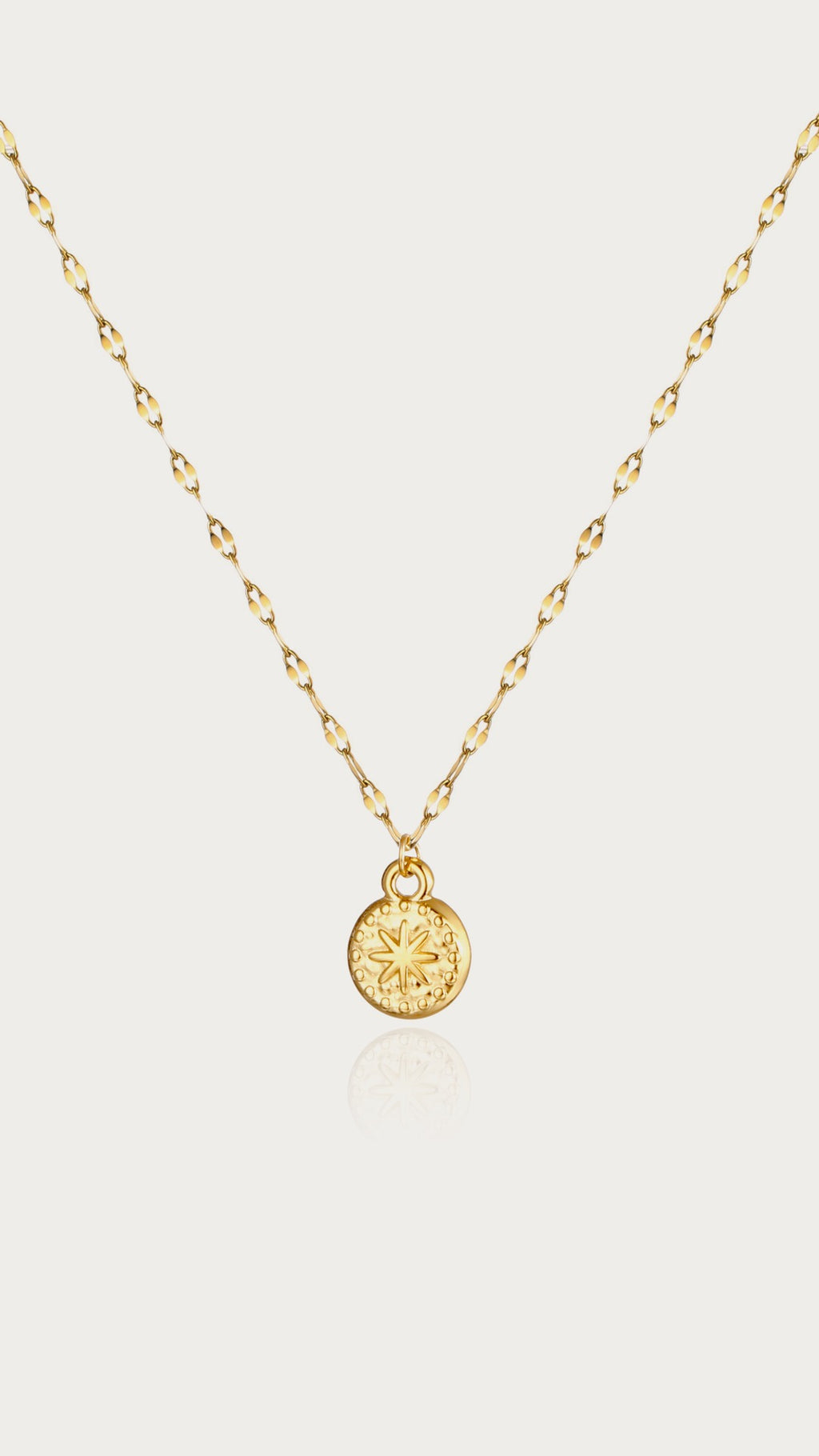 Sunburst Coin Necklace