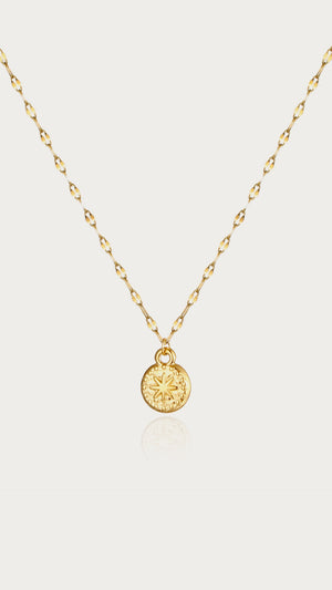 Sunburst Coin Necklace