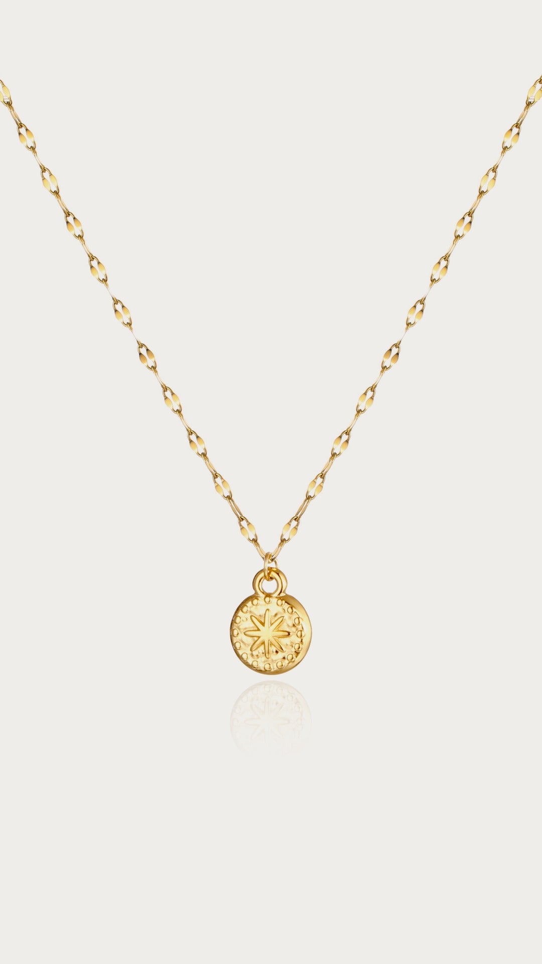 Sunburst Coin Necklace