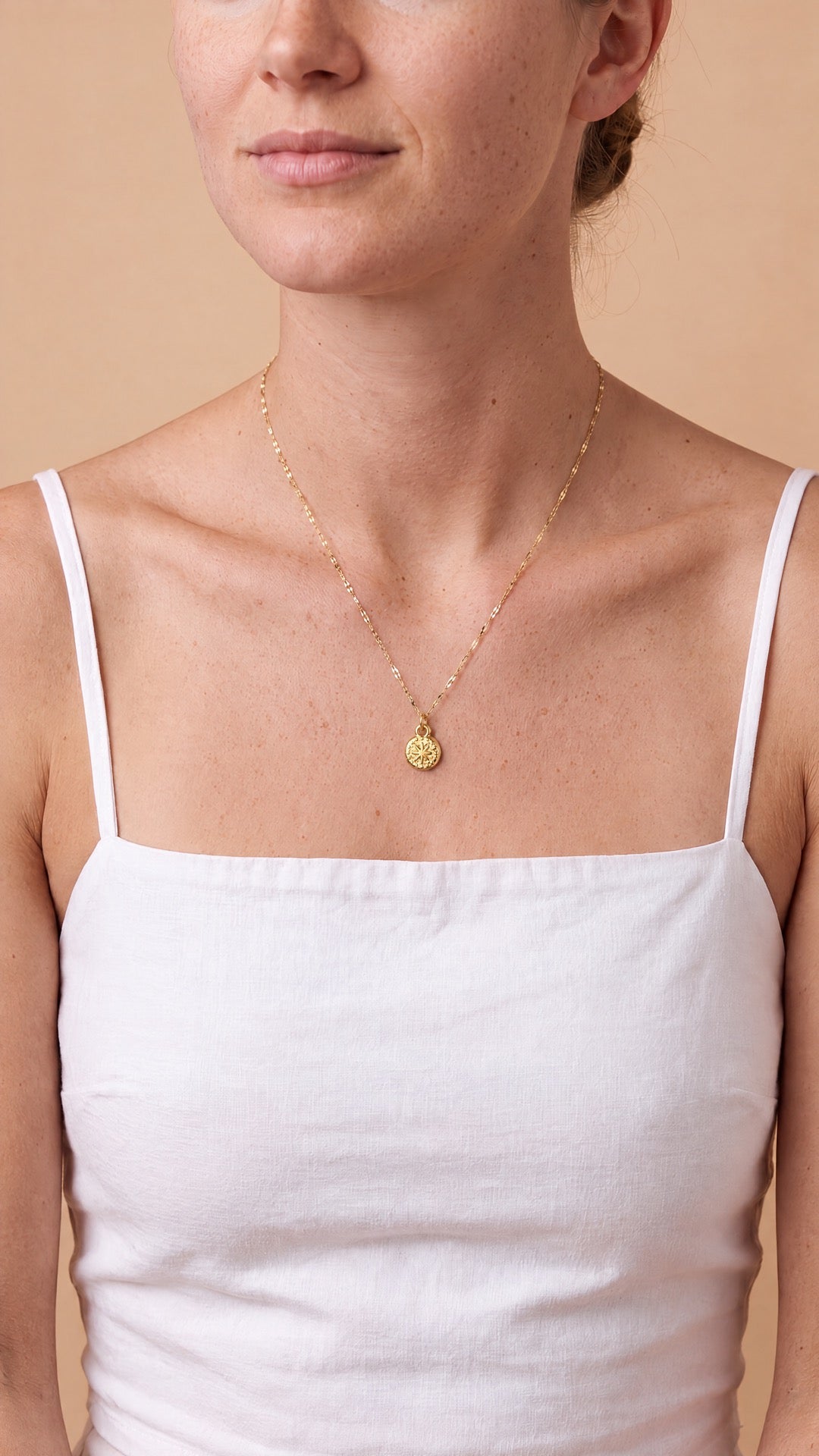 Sunburst Coin Necklace