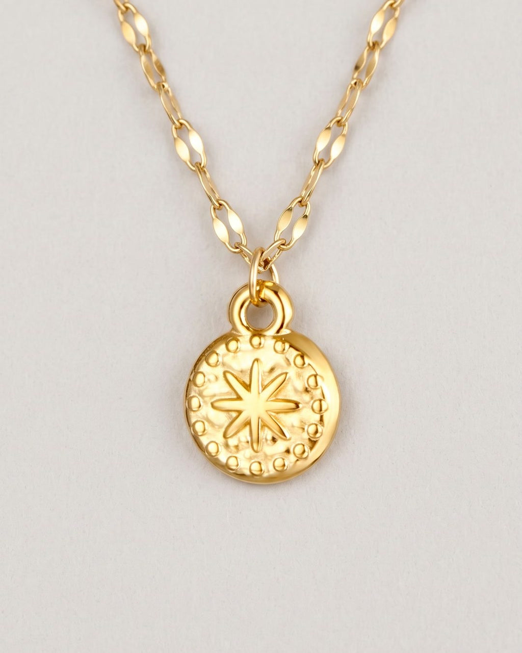 Sunburst Coin Necklace