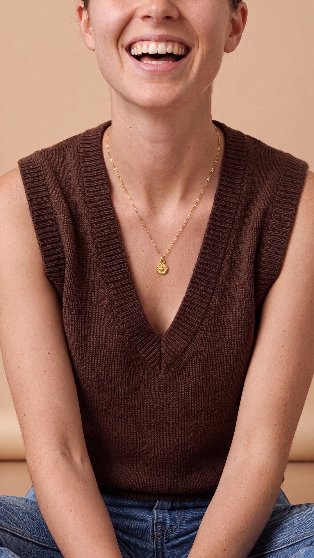 Sunburst Coin Necklace